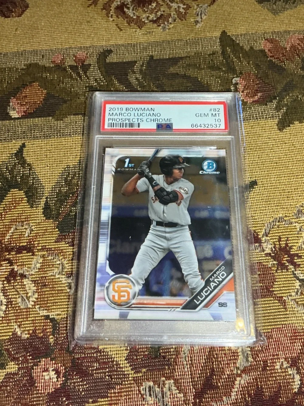 2019 Bowman - Chrome Prospects Giants Marco Luciano #BCP-82 (RC) PSA 10 GEM MINT